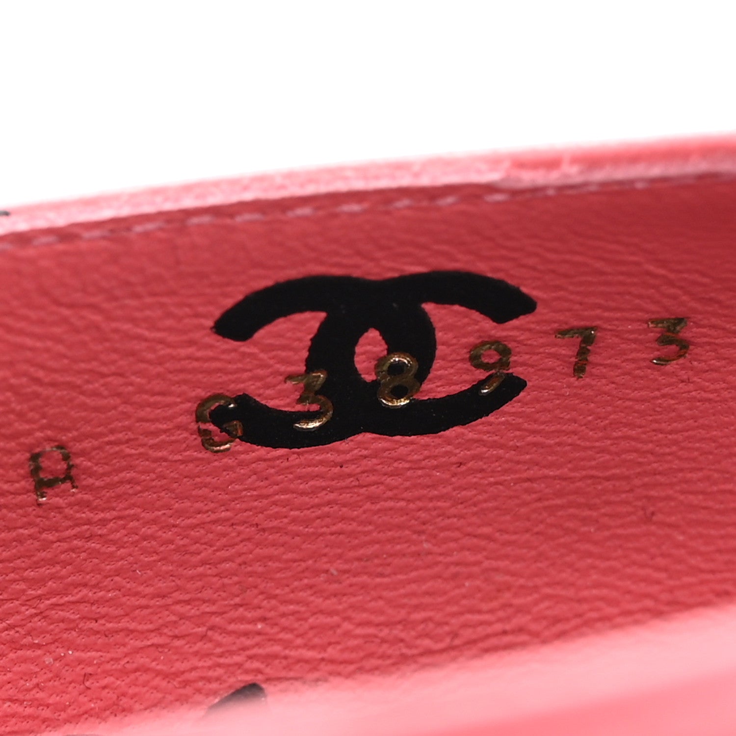 Chanel Lambskin Printed CC Sandals 39 Pink Black 9 of 9