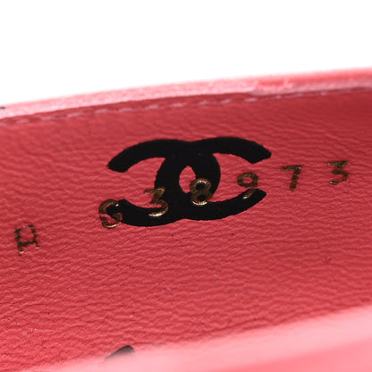 Chanel Lambskin Printed CC Sandals 39 Pink Black 9 of 9