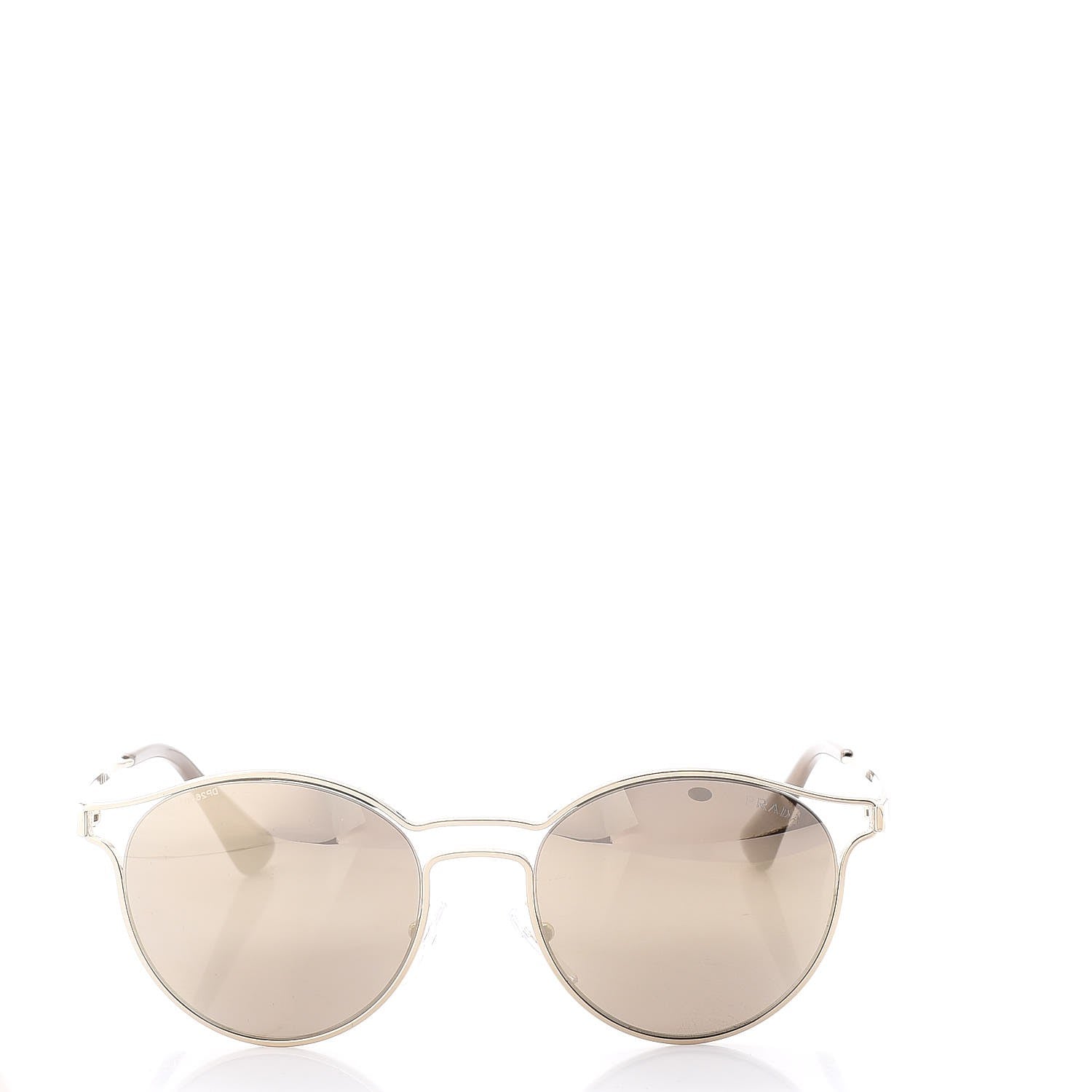 Prada Mirrored Cinema Sunglasses SPR 62S Gold 2 of 8
