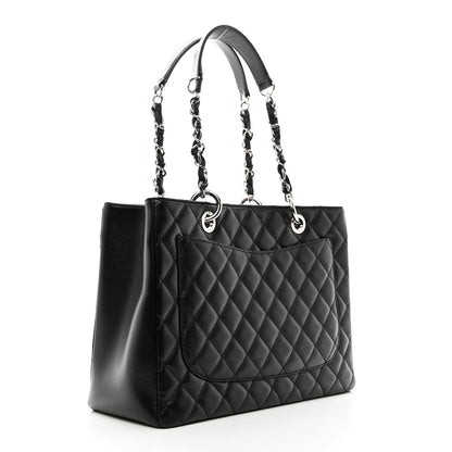 Chanel Caviar Quilted Grand Shopping Tote GST Black 3 of 11