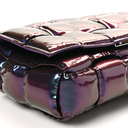 Bottega Veneta Glossy Nail Polish Nappa Maxi Intreccio Padded Cassette Crossbody Bag Holographic 8 of 9