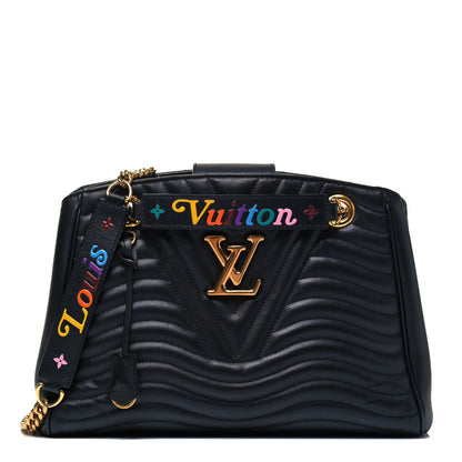 Louis Vuitton Calfskin New Wave Chain Tote Black 1 of 10