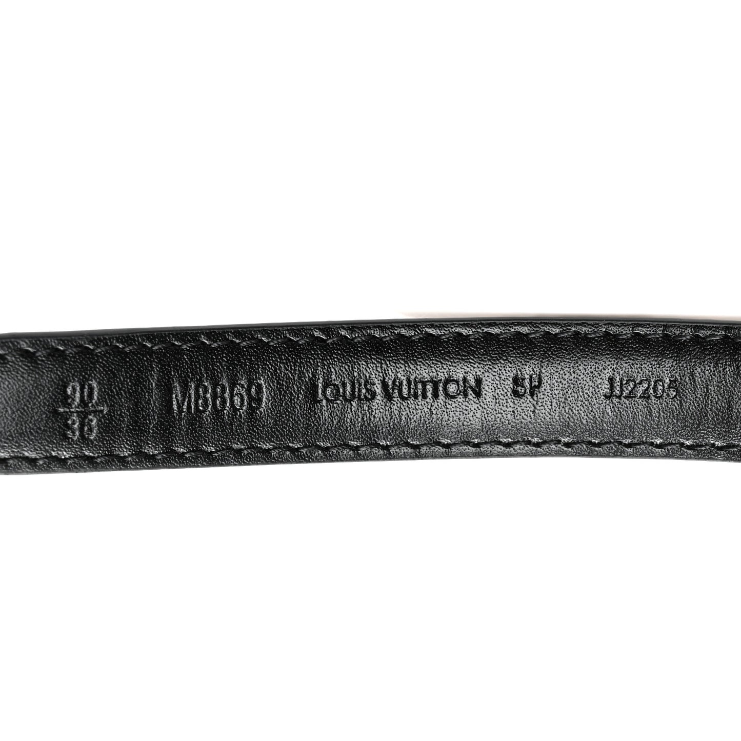 Calfskin Monogram 15mm Mini LV Reversible Belt 90 36 Black