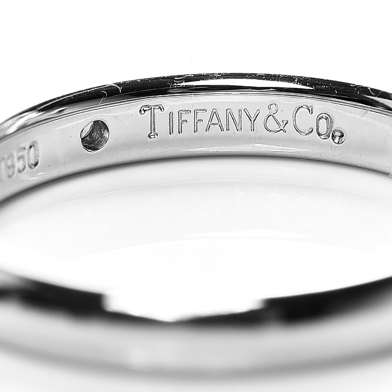 Tiffany Platinum Diamond Elsa Peretti Band Ring 49 5 3 of 4