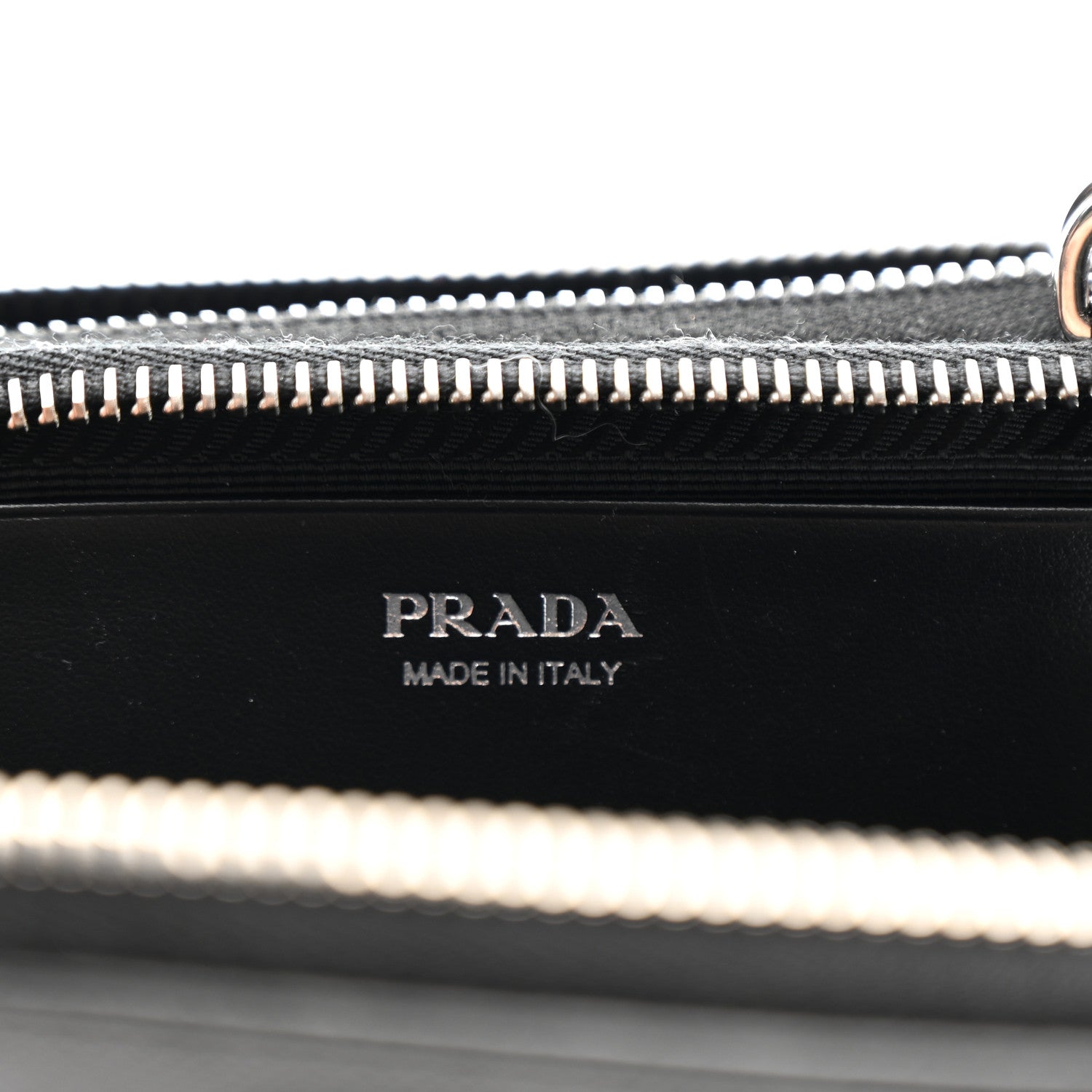 Prada Saffiano Mini Triangle Crossbody Pouch Black 7 of 16
