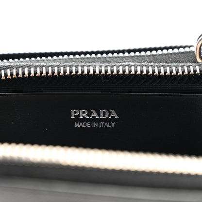 Prada Saffiano Mini Triangle Crossbody Pouch Black 7 of 16