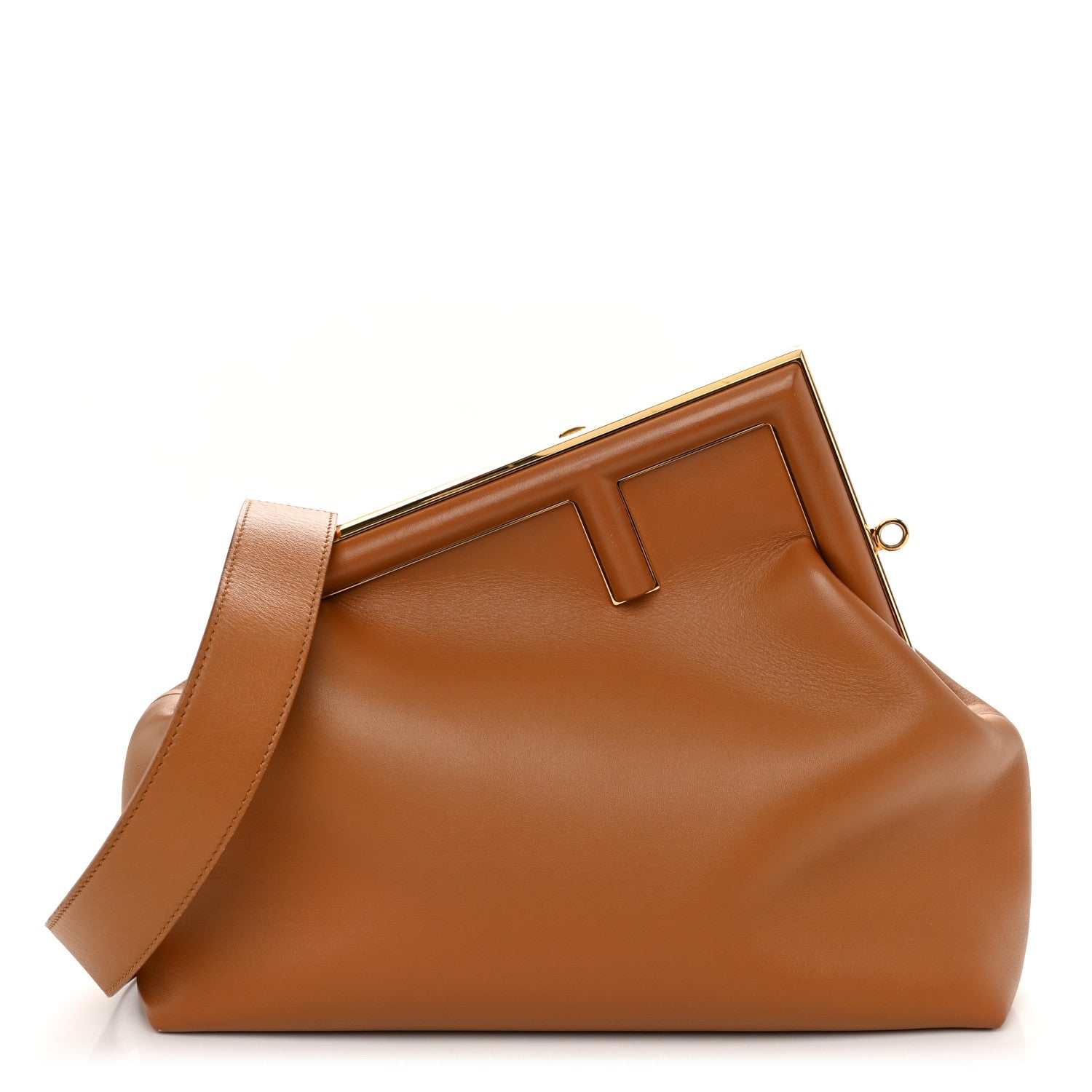 Fendi Shiny Nappa Medium Fendi First Caramello 1 of 10