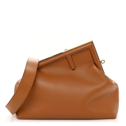 Fendi Shiny Nappa Medium Fendi First Caramello 1 of 10