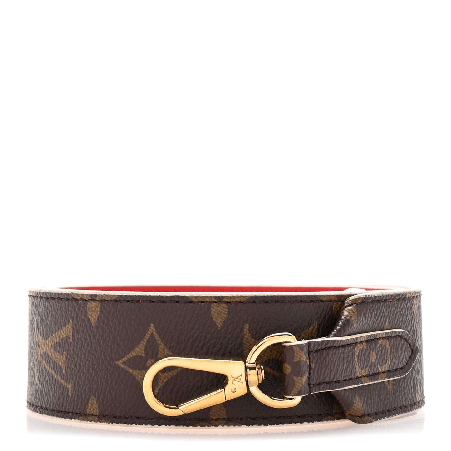Monogram Bandouliere Shoulder Strap Red
