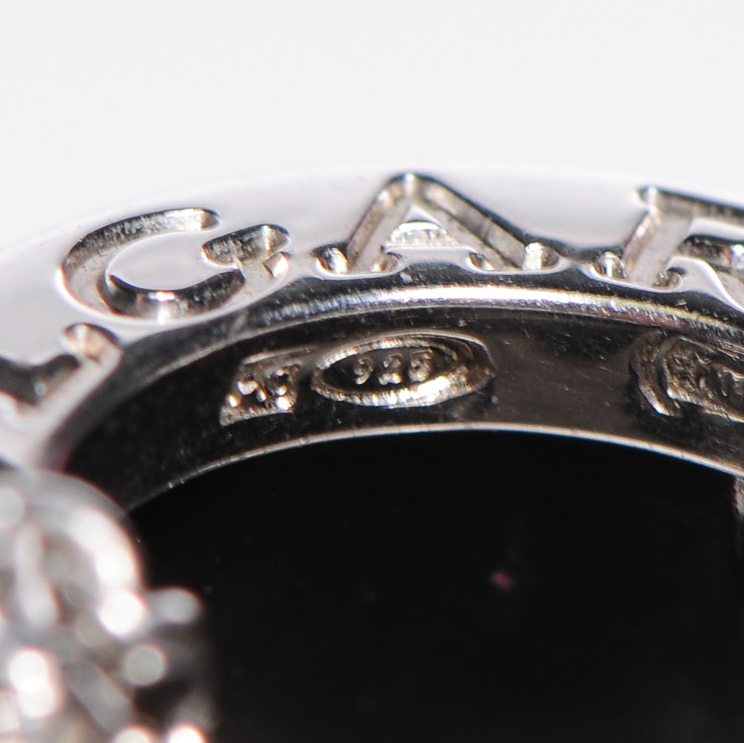 Bulgari 18K White Gold Black Ceramic B.zero1 Pendant Necklace 5 of 9