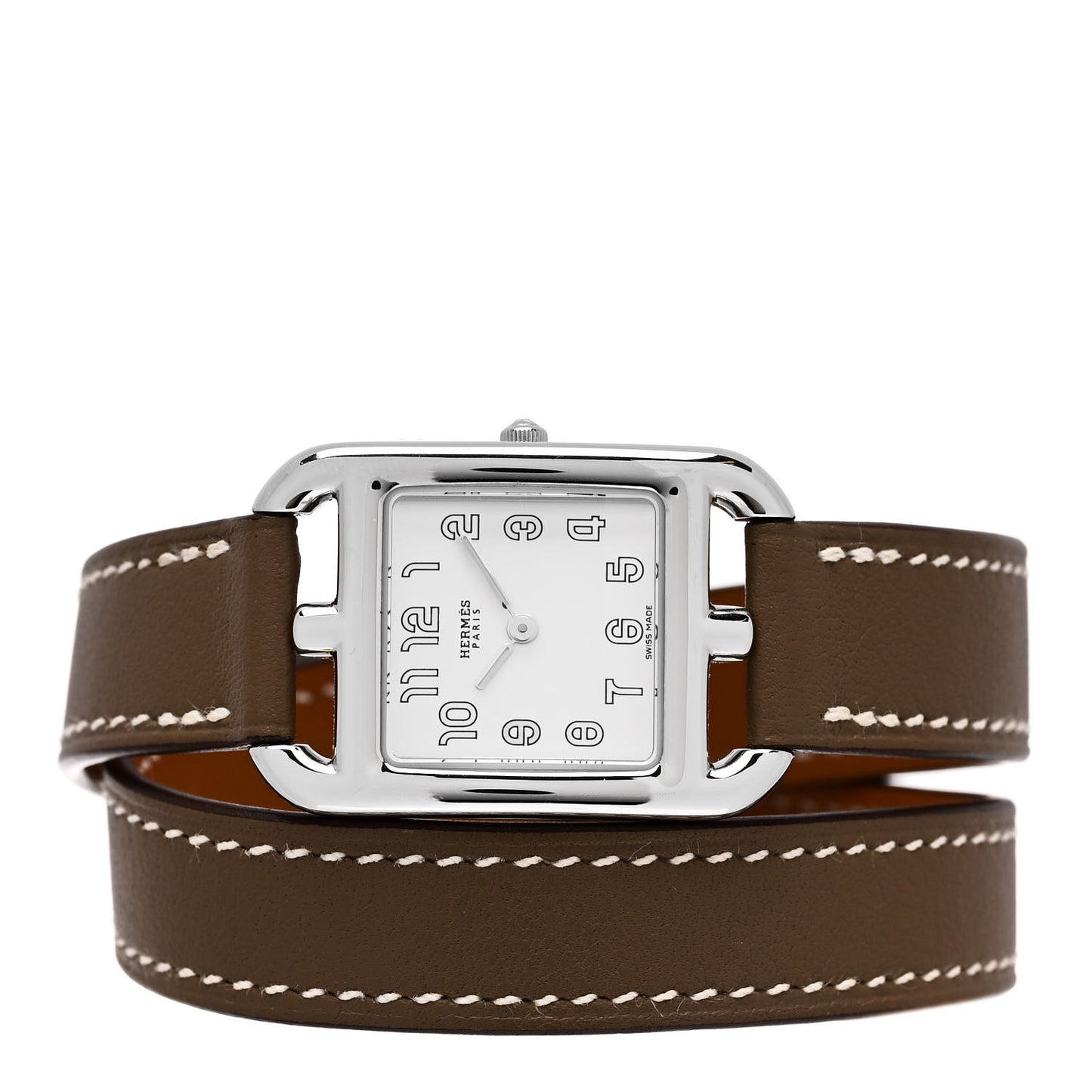 Stainless Steel Swift 23mm Cape Cod Double Tour Quartz Watch Etoupe