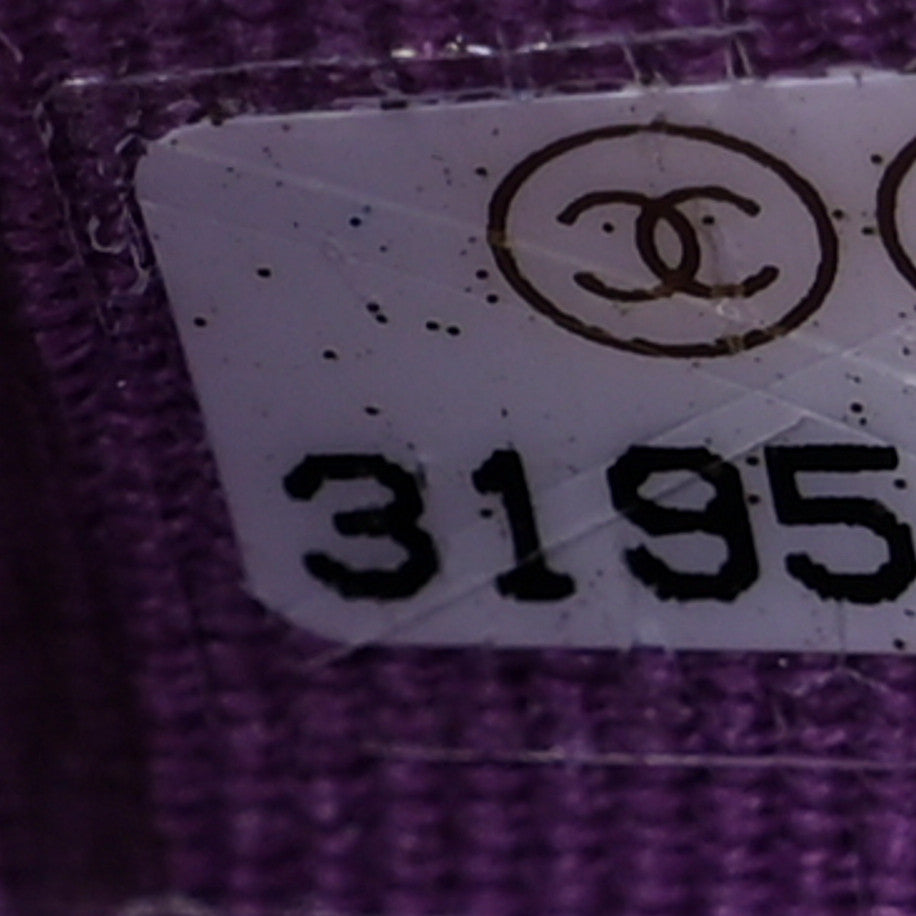 Chanel Lambskin Quilted Large Gusset Flap Wallet Purple 10 of 12