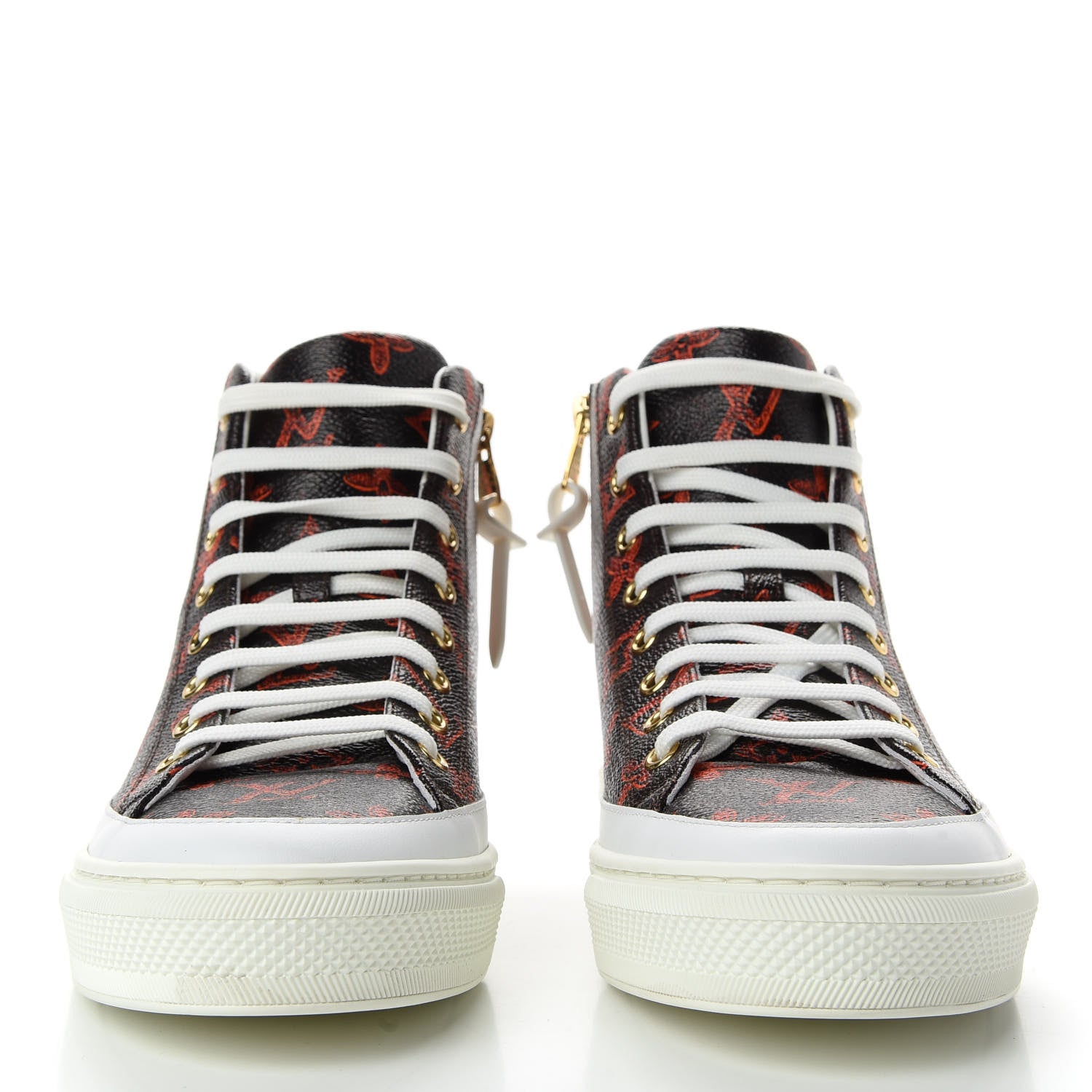 Louis Vuitton Catogram Stellar Sneaker Boots 38 Marron 2 of 11