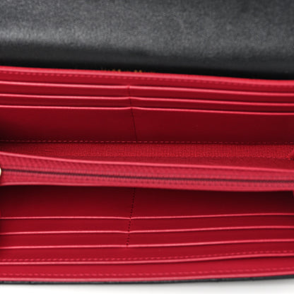 Chanel Lambskin Quilted Chanel 19 Flap Wallet Black 5 of 9