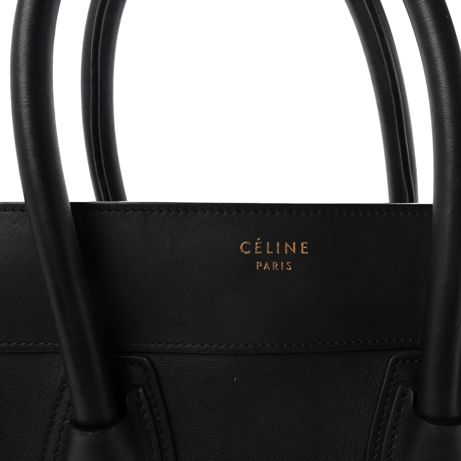 Celine Smooth Calfskin Mini Luggage Black 8 of 10