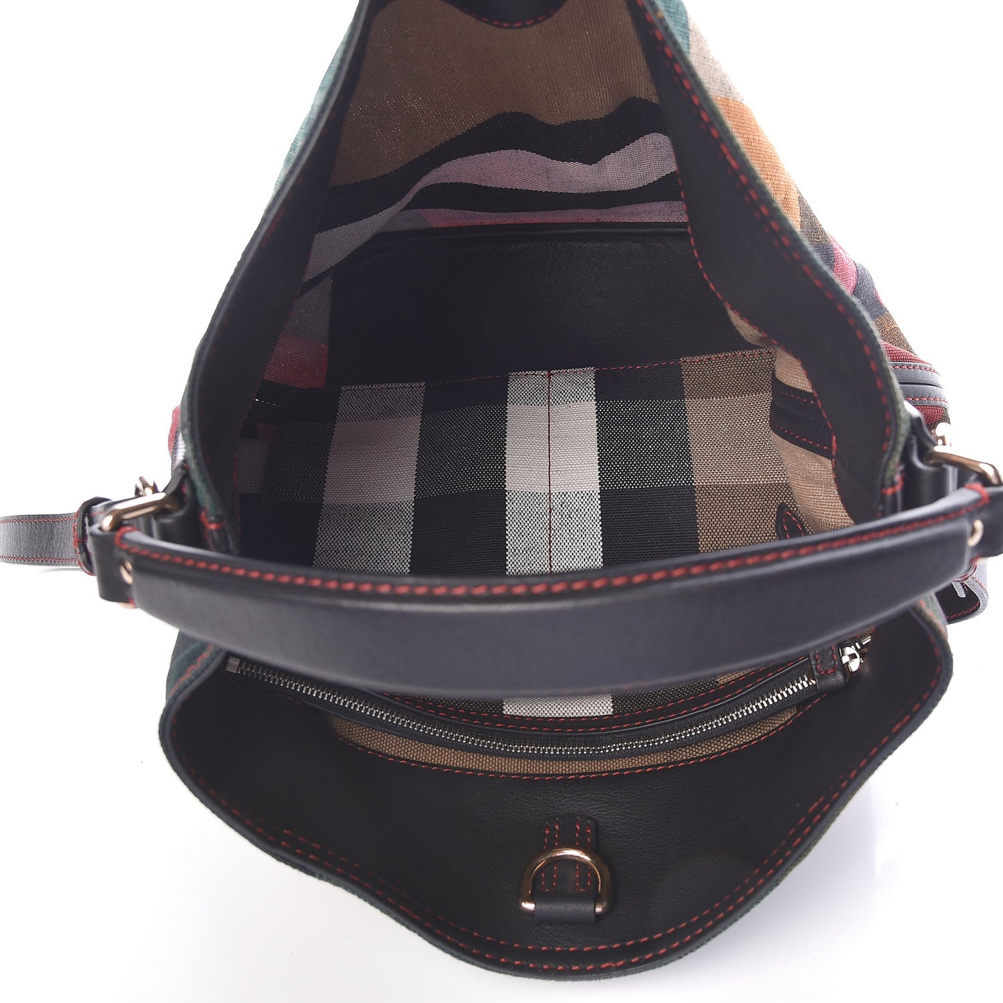 Canvas Mega Check Medium Ashby Hobo Multicolor