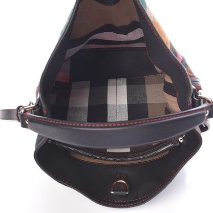 Burberry Canvas Mega Check Medium Ashby Hobo Multicolor 6 of 10
