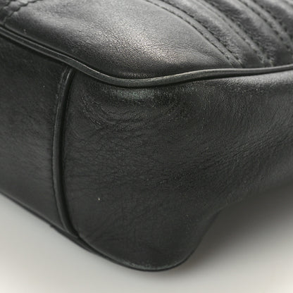 Gucci Calfskin Matelasse Medium GG Marmont Shoulder Bag Black 10 of 17