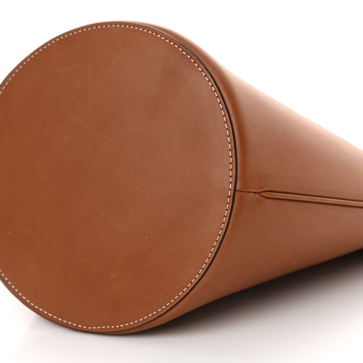 Natural Calfskin Crecy Bucket Bag Tan