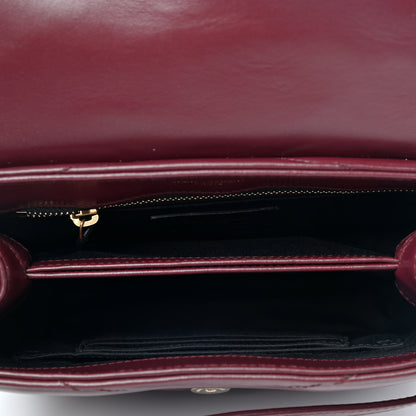 Saint Laurent Calfskin Y Quilted Monogram Toy Loulou Monogram Crossbody Bag Rouge 4 of 4