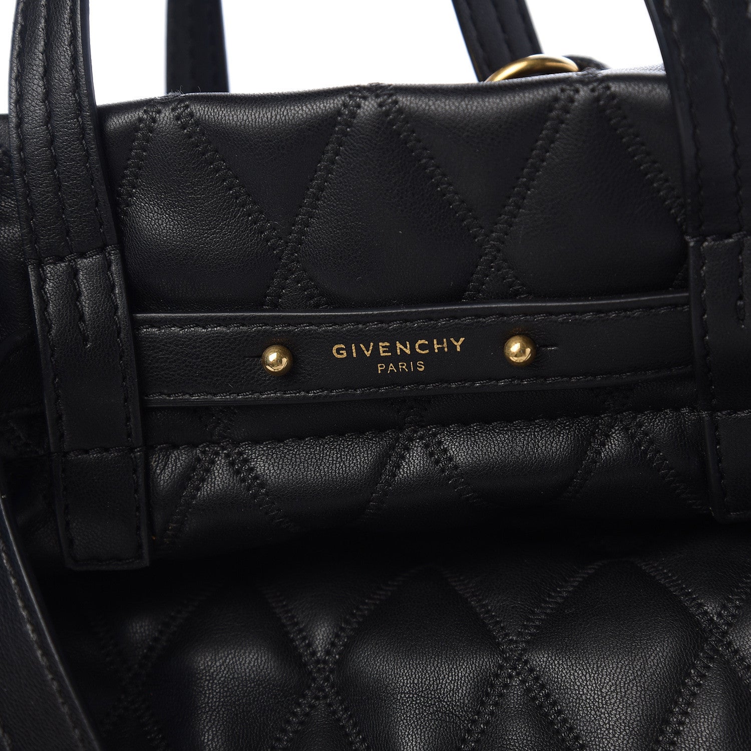 Givenchy Rubberized Canvas Quilted Duo Backpack Black 10 of 11