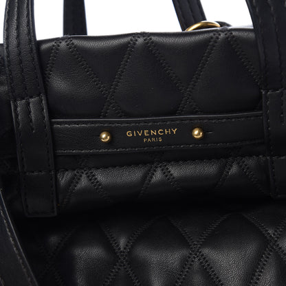 Givenchy Rubberized Canvas Quilted Duo Backpack Black 10 of 11
