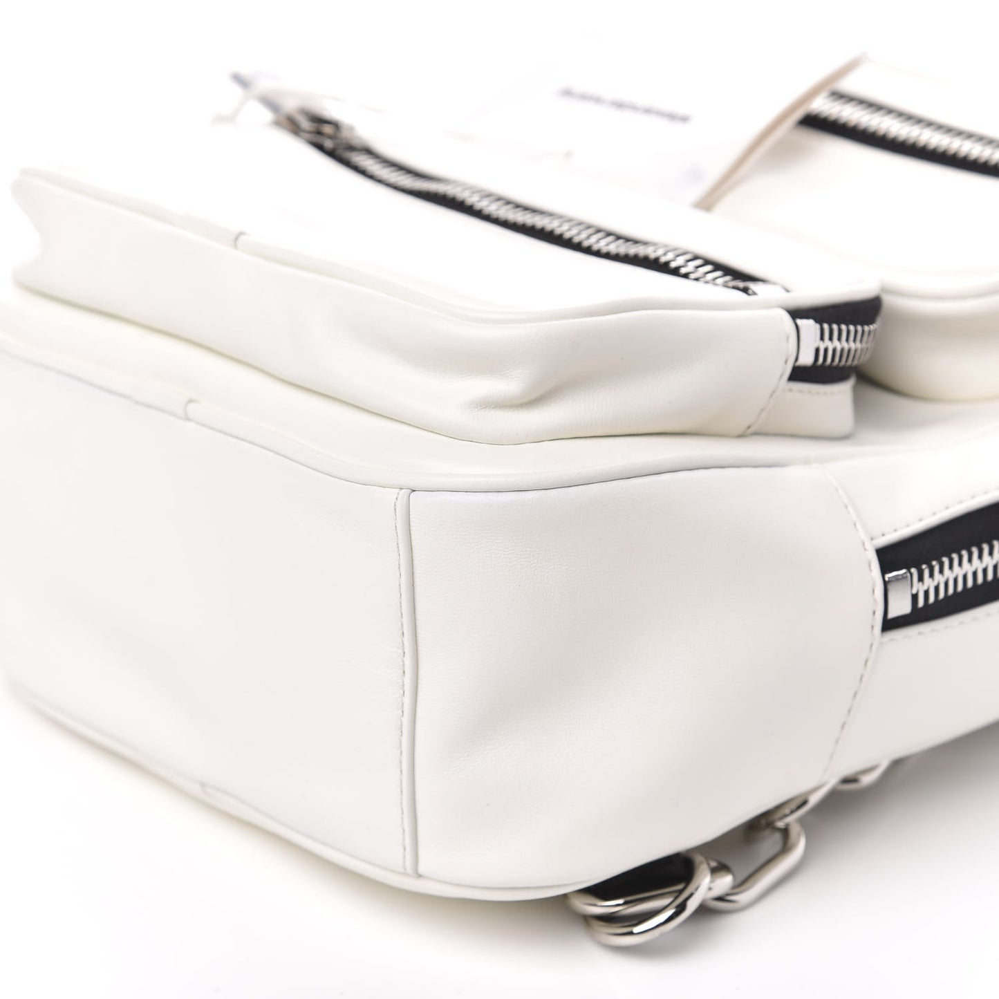 Lambskin Medium Attica Backpack White