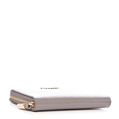 Burberry Patent London Medium Marston Zip Around Wallet Pale Grey 4 of 6