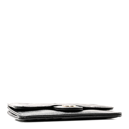 Chanel Caviar Quilted Flap Zip Card Holder Black 4 of 7