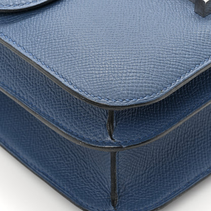 Hermes Epsom Constance Verso 24 Bleu Agate Gris Mouette 16 of 19