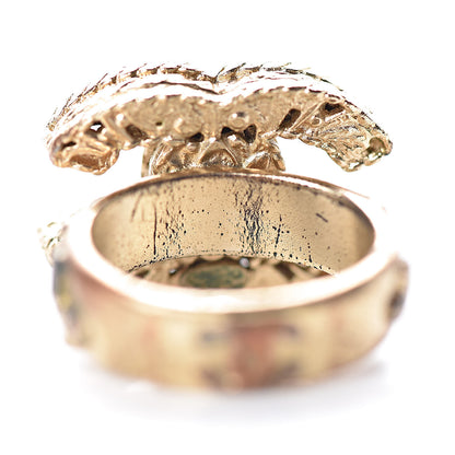 Chanel CC Logo Ring 5 Gold 6 of 6