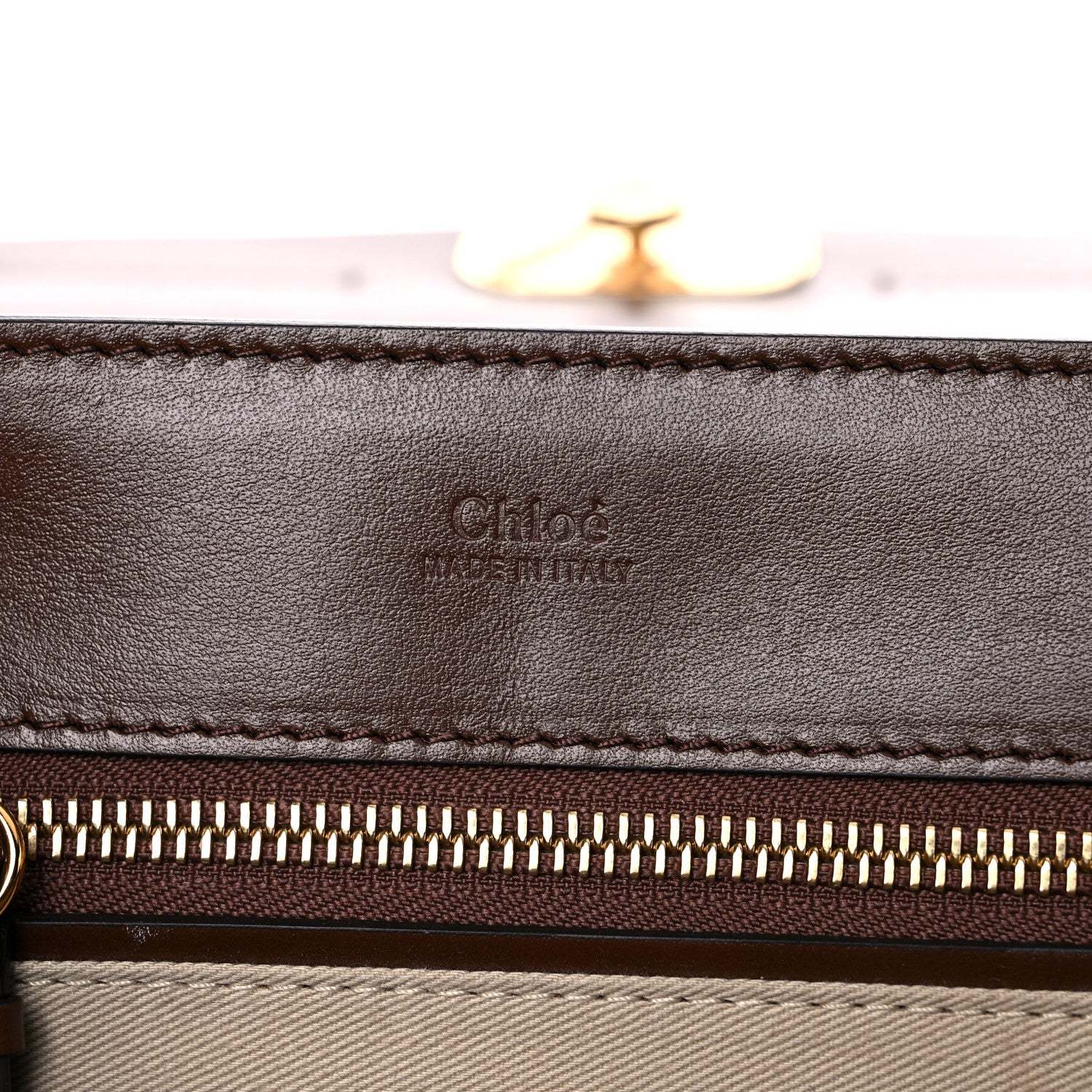 Chloe Calfskin Suede Medium C Shoulder Bag Sharp Brown 6 of 10
