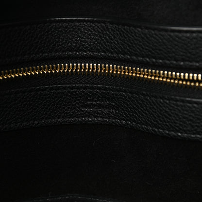 Celine Soft Grained Calfskin Medium Belt Cabas Phantom Black 8 of 10