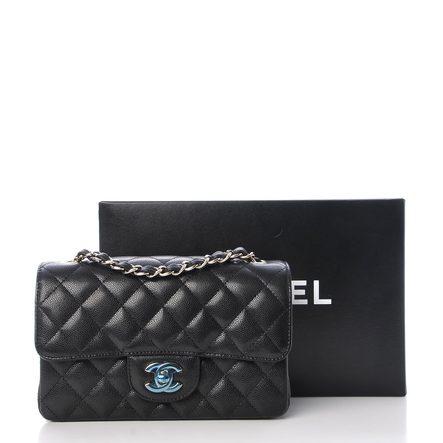 Chanel Caviar Quilted Mini Rectangular Flap Black 8 of 8