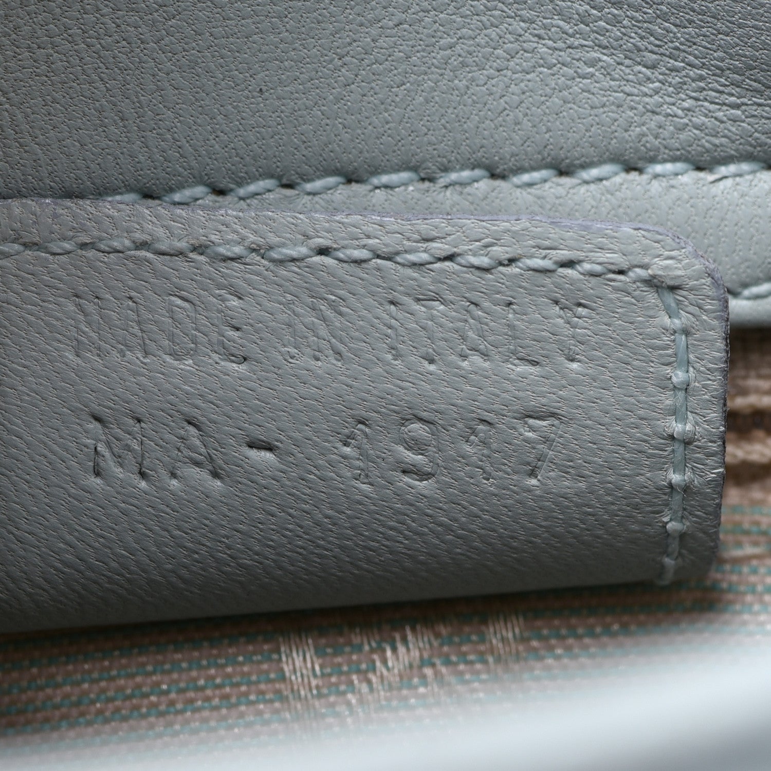 Christian Dior Lambskin Cannage Mini Lady Dior Light Blue 7 of 12