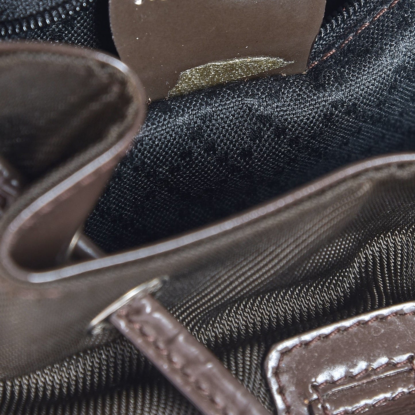 Nylon Bamboo Backpack Brown