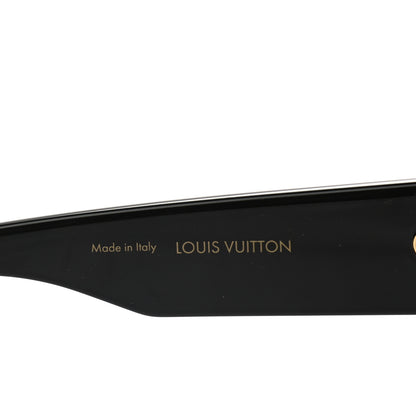 Louis Vuitton Acetate Swarovski Crystal Cyclone Sunglasses Z1578W Black 5 of 10
