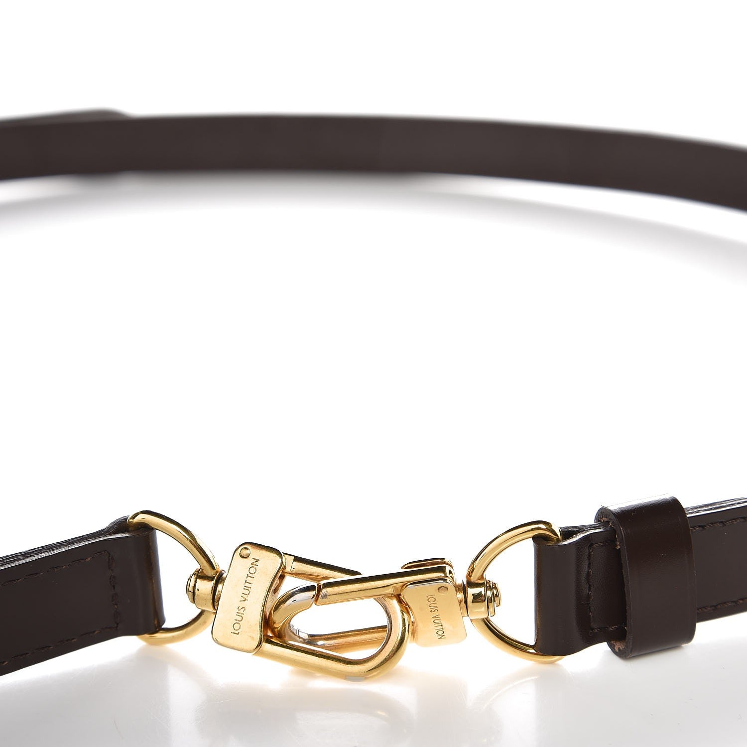 Louis Vuitton Calfskin Adjustable Speedy Bandouliere Shoulder Strap Brown 3 of 4