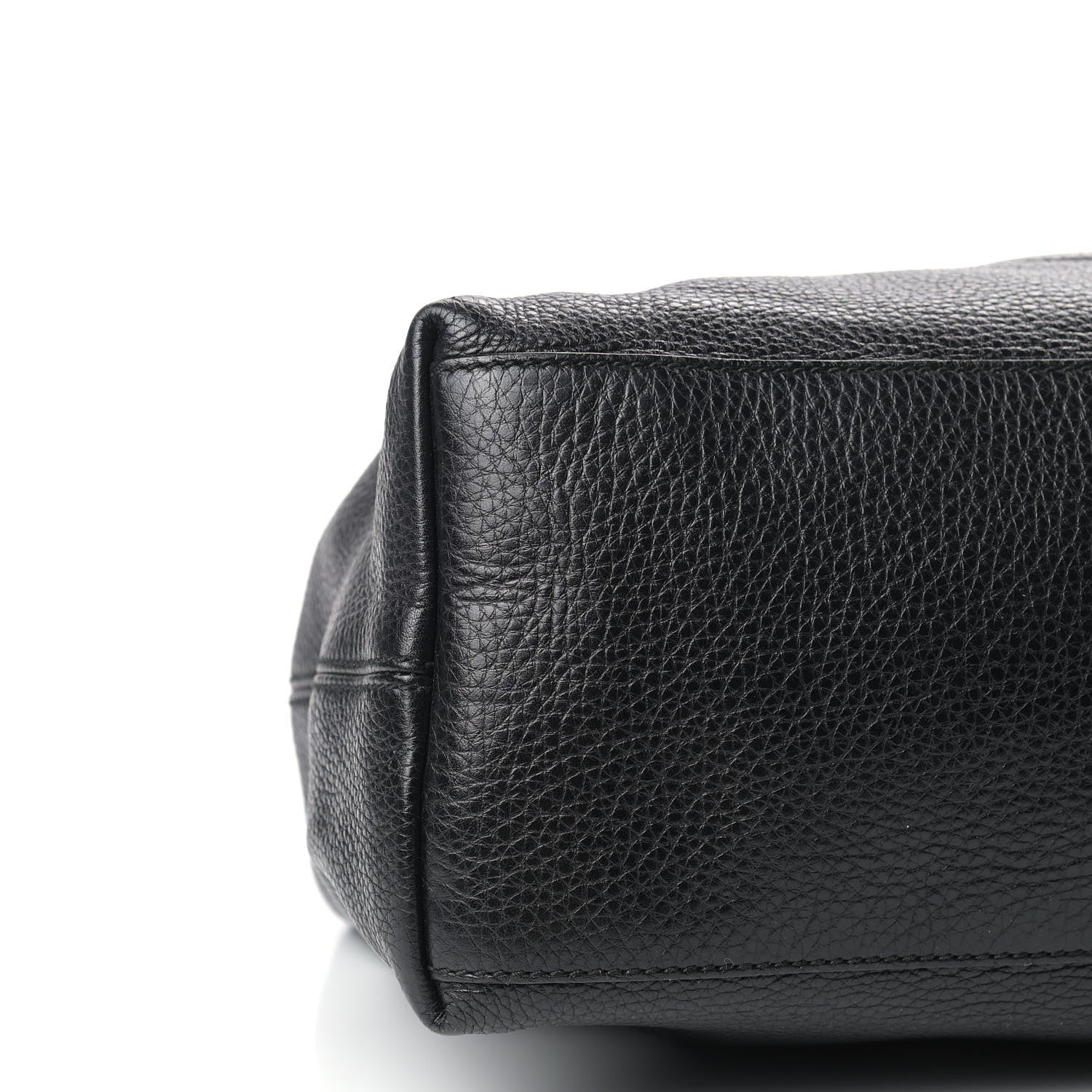 Gucci Pebbled Calfskin Medium Soho Chain Shoulder Bag Black 8 of 9