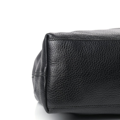 Gucci Pebbled Calfskin Medium Soho Chain Shoulder Bag Black 8 of 9
