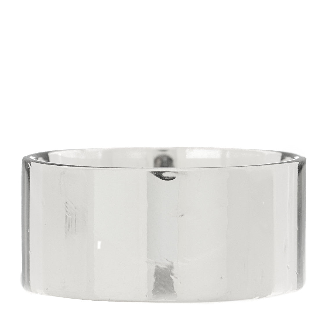 Tiffany Sterling Silver 18K Rose Gold Heart Lock Band Ring 54 7 3 of 4