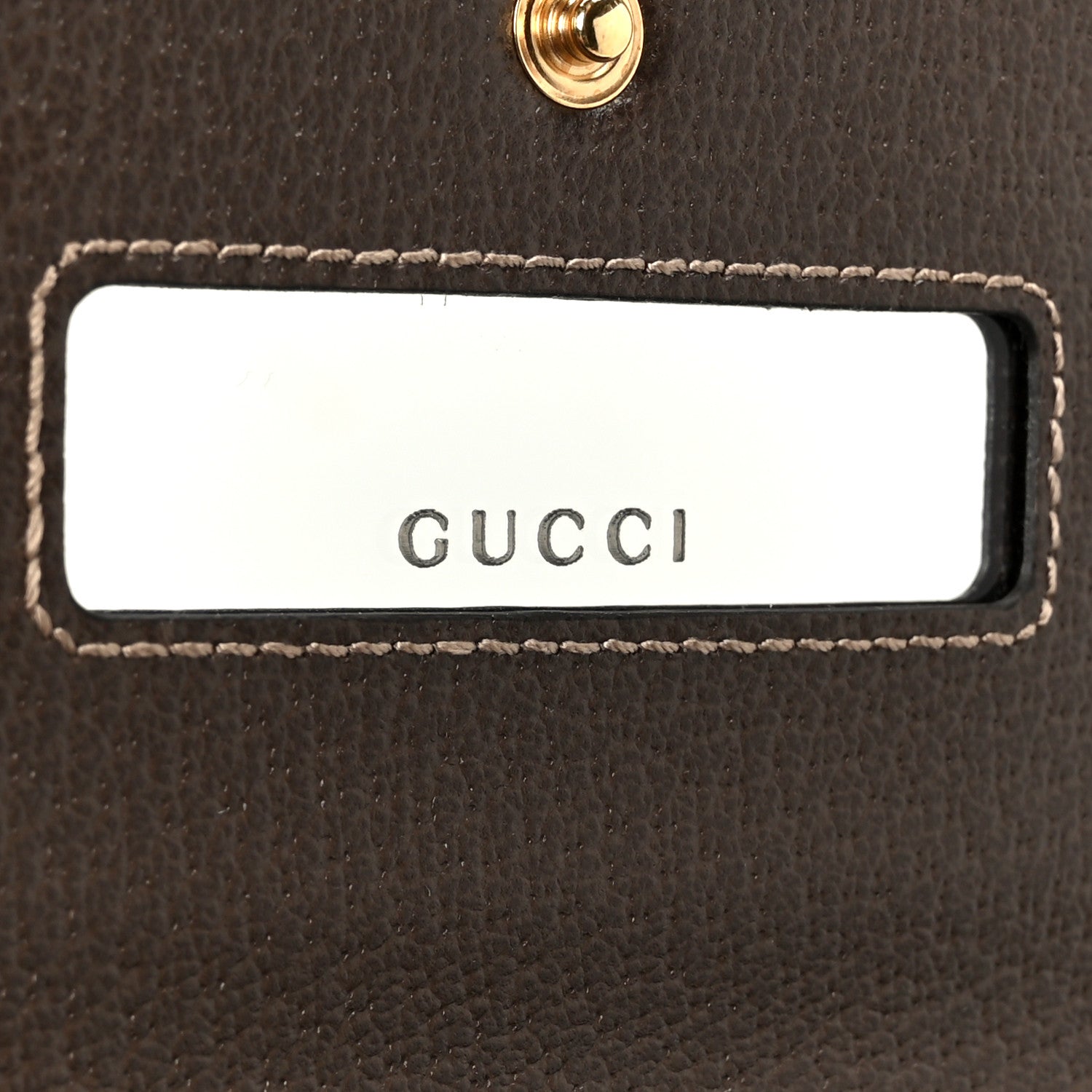 Gucci GG Supreme Monogram Web Ophidia Wallet On Chain Brown 5 of 11