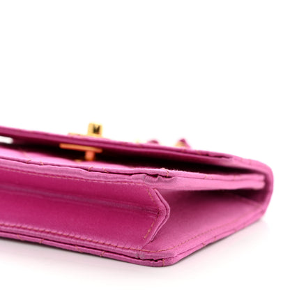 Chanel Satin Quilted Mini Square Flap Pink 11 of 13