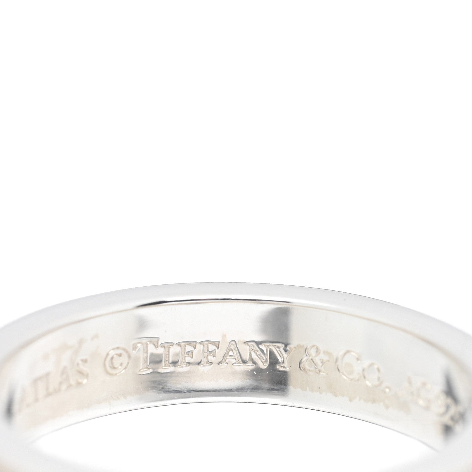 Tiffany Sterling Silver Narrow Atlas Ring 48 4.5 4 of 4