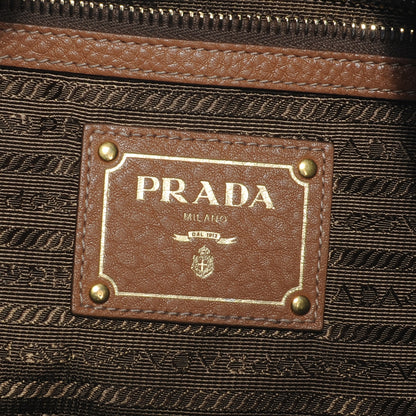 Prada Vitello Daino Leather Hobo Cuoio 7 of 8