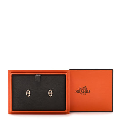 Hermes 18K Rose Gold TPM Farandole Stud Earrings 6 of 6
