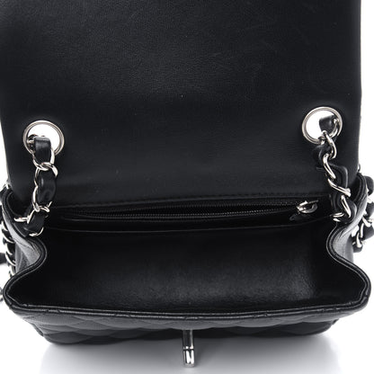 Chanel Lambskin Quilted Mini Square Flap Black 4 of 5