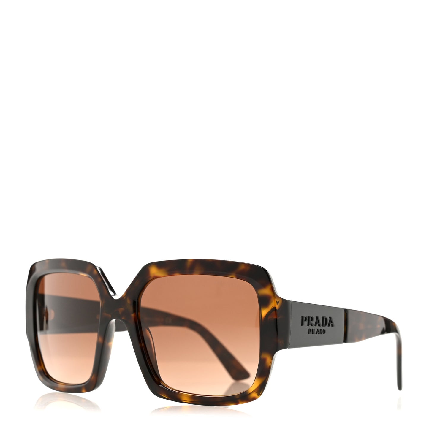 Oversized Monochrome Sunglasses SPR 21X Black Tortoise