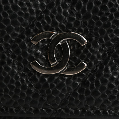 Chanel Caviar Quilted Flap Card Holder Black 14 of 15