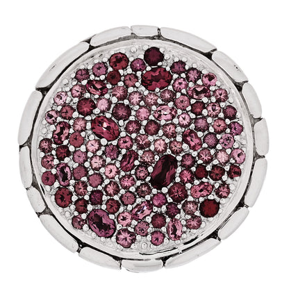 John Hardy Sterling Silver Garnet Kali Lava Ring 54 7 1 of 6